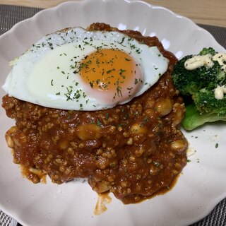 大豆とトマトの満腹キーマカレー